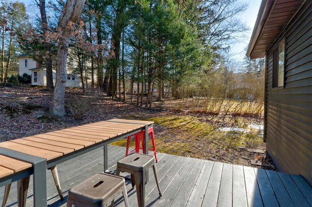 view of wooden terrace