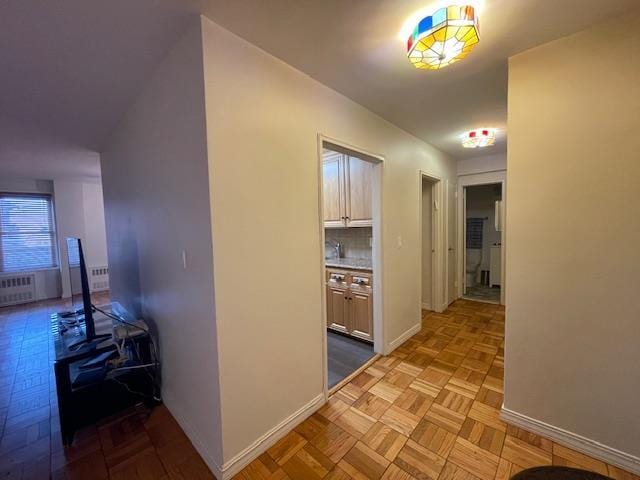 hall with baseboards