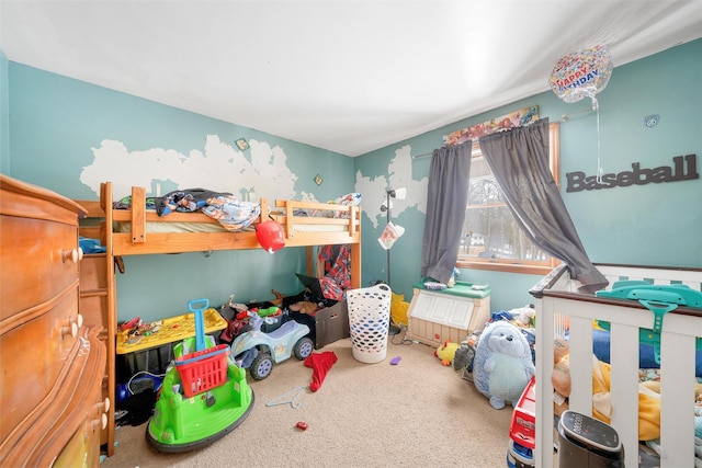 bedroom with carpet