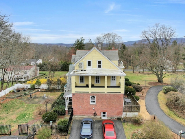 birds eye view of property