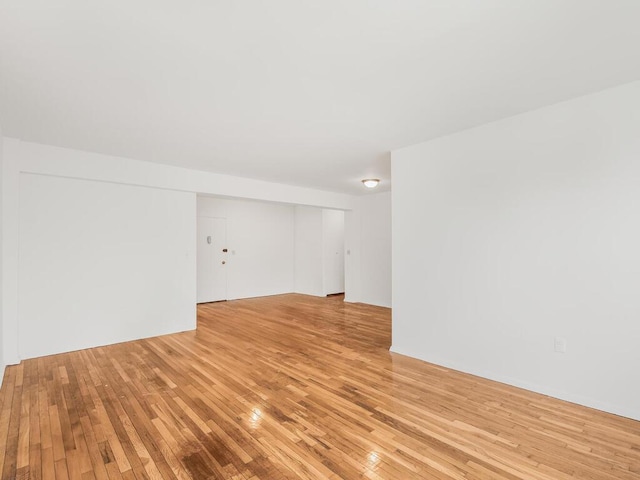 empty room featuring light wood-style floors