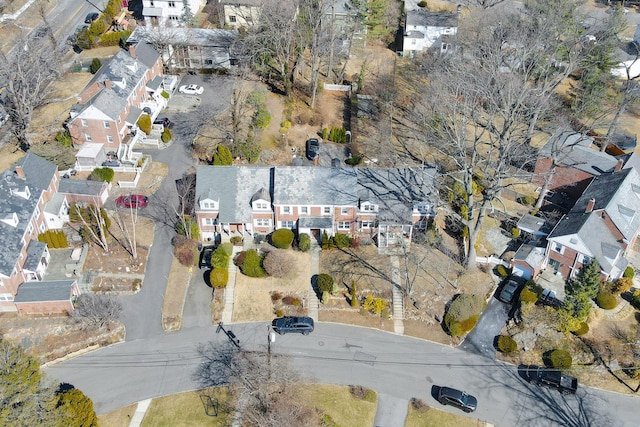 drone / aerial view featuring a residential view