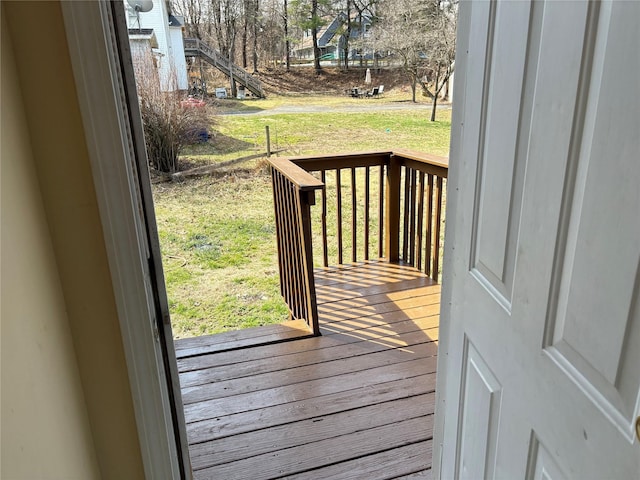 16 Fair St, Highland, NY 12528 - wooden deck with a yard
