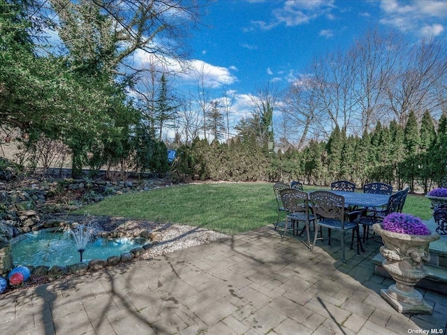 view of patio / terrace featuring outdoor dining space