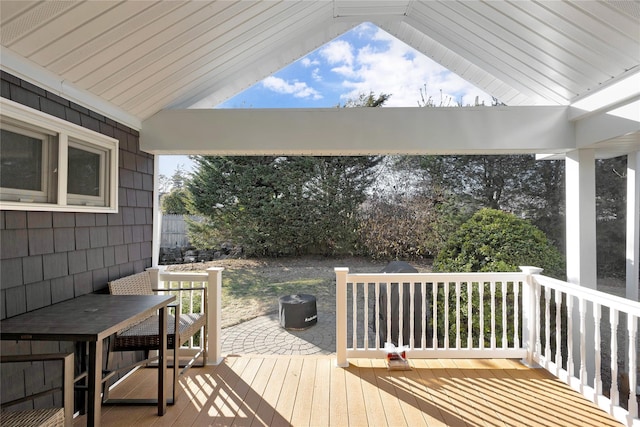 view of wooden terrace