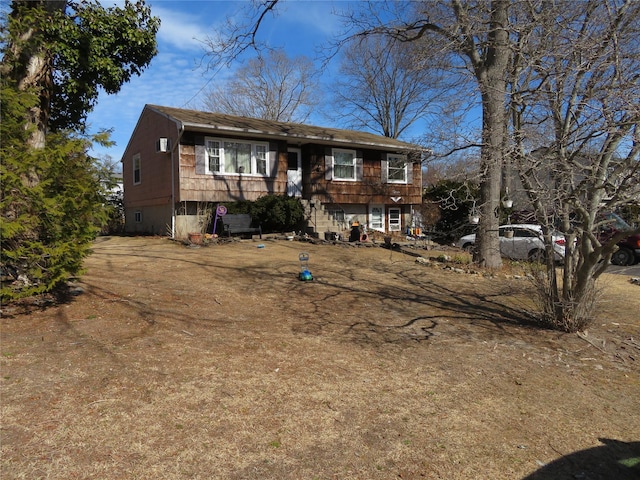 view of split foyer home