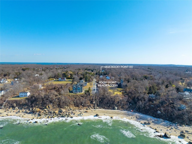 4645 Rocky Point Rd, East Marion, NY 11939 - aerial view of property's location with a heavily wooded area