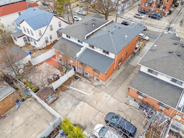 drone / aerial view with a residential view