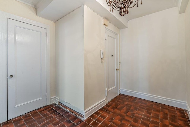 interior space with baseboards