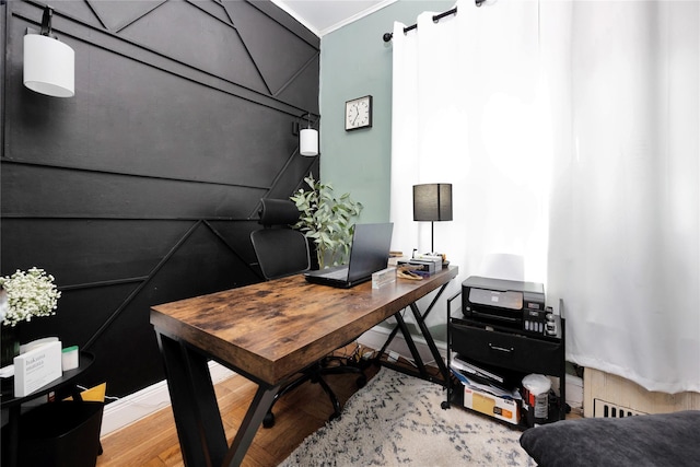 3709 20th Rd, Astoria, NY 11105 - office featuring wood finished floors