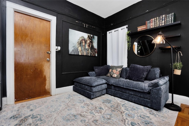 3709 20th Rd, Astoria, NY 11105 - living room featuring baseboards