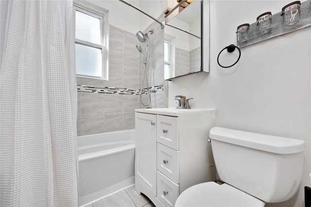 3709 20th Rd, Astoria, NY 11105 - bathroom with toilet, shower / bath combination with curtain, and vanity