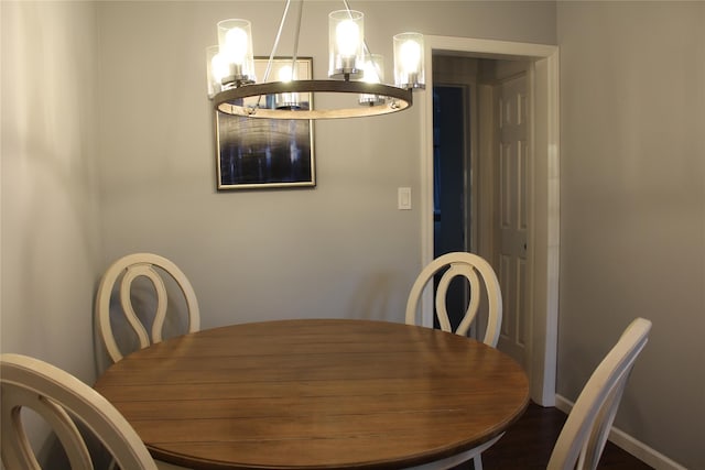 dining area with baseboards