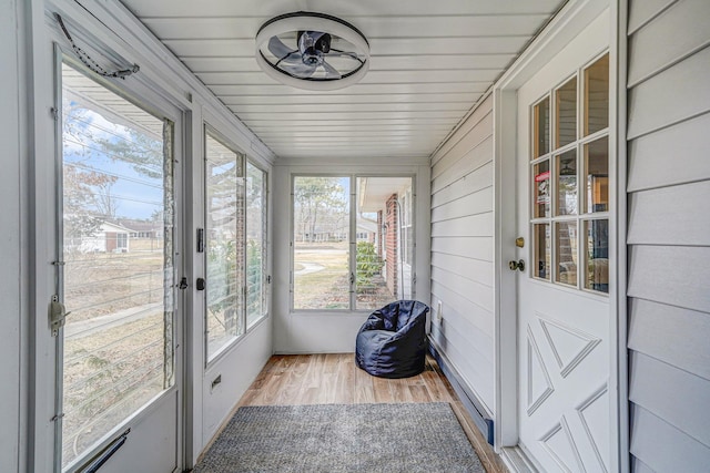 view of sunroom / solarium