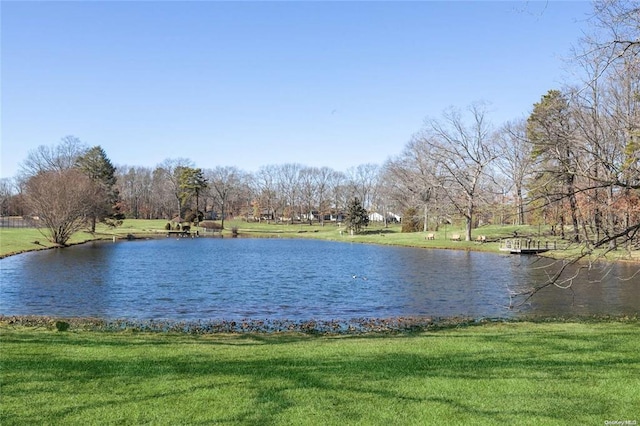 view of water feature