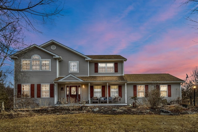 traditional-style home with a porch