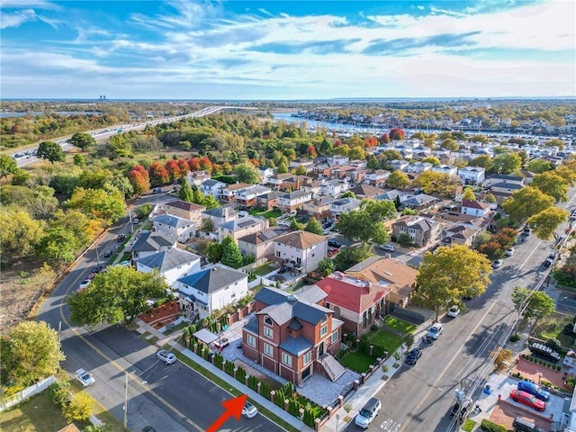 drone / aerial view featuring a residential view