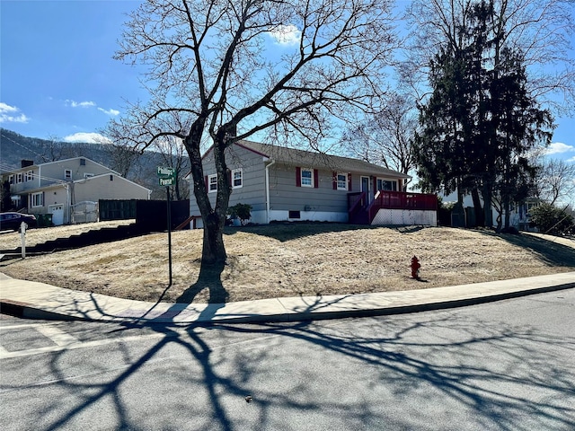 view of front of home