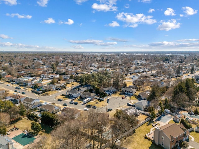 aerial view featuring a residential view