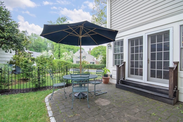 6 Hazen St, Pelham, NY 10803 - view of patio featuring outdoor dining area