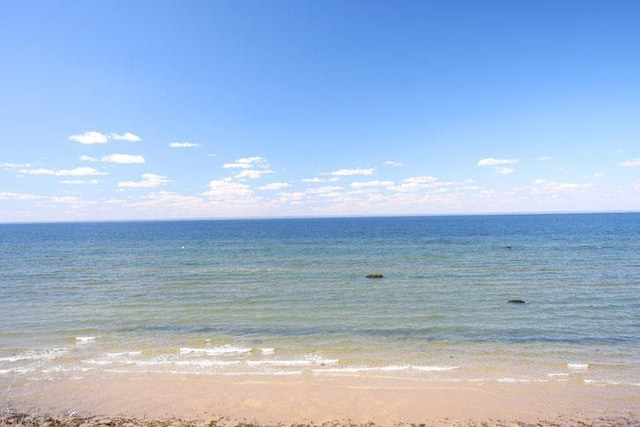 property view of water with a view of the beach