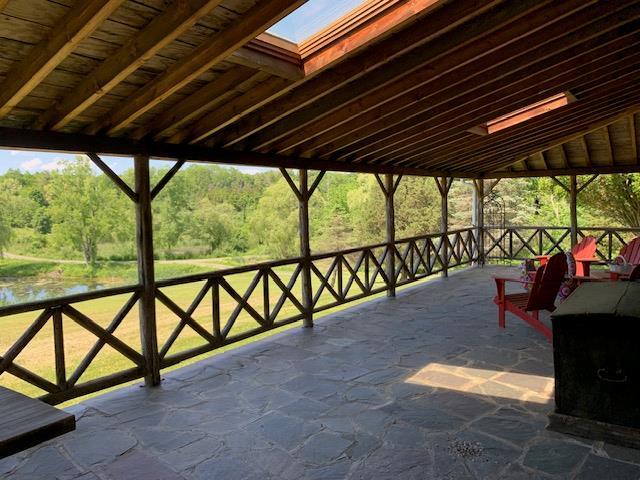 2838 Old Kings Rd, Catskill, NY 12414 - view of patio with a view of trees and a water view
