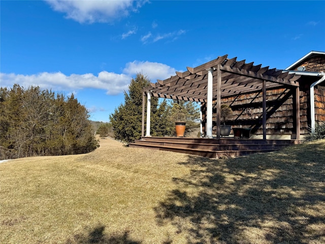 2838 Old Kings Rd, Catskill, NY 12414 - view of green lawn featuring a pergola