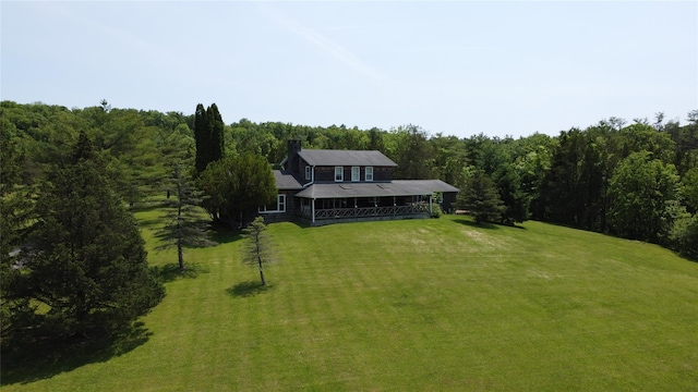 2838 Old Kings Rd, Catskill, NY 12414 - view of subject property with a forest