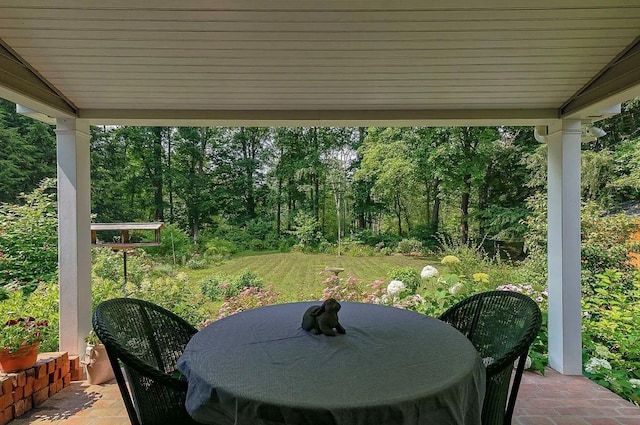 view of patio / terrace with outdoor dining space