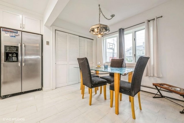 18 Old Farm Rd, Levittown, NY 11756 - dining room featuring a chandelier