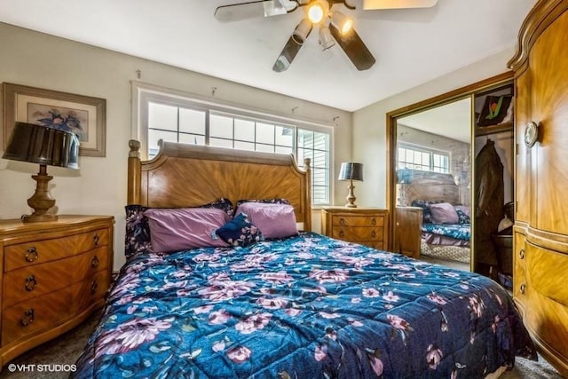 18 Old Farm Rd, Levittown, NY 11756 - carpeted bedroom with ceiling fan