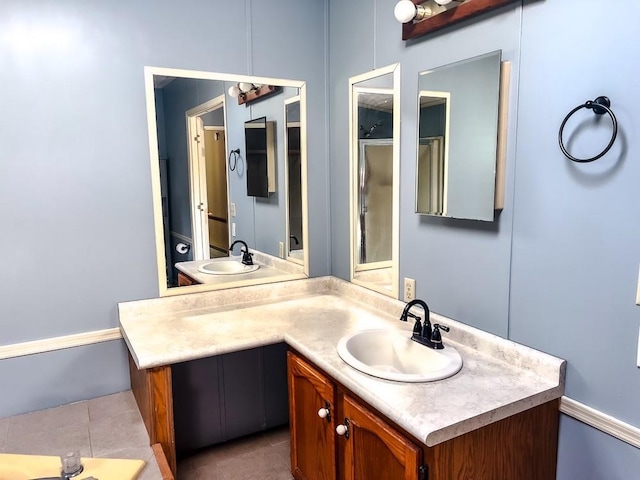 521 Hessinger Lare Rd, Jeffersonville, NY 12748 - bathroom featuring vanity and tile patterned flooring