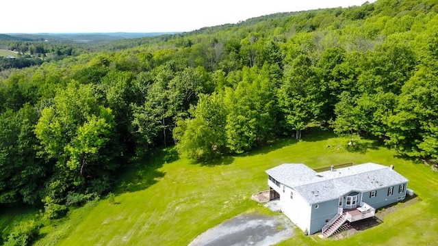 521 Hessinger Lare Rd, Jeffersonville, NY 12748 - aerial view of property and surrounding area with a heavily wooded area
