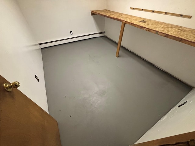 521 Hessinger Lare Rd, Jeffersonville, NY 12748 - detailed view of baseboard heating and concrete floors