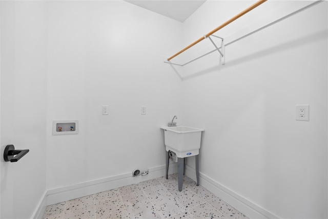 66 S Madison Ave Unit 212, Spring Valley, NY 10977 - clothes washing area with laundry area, hookup for a washing machine, baseboards, and light floors