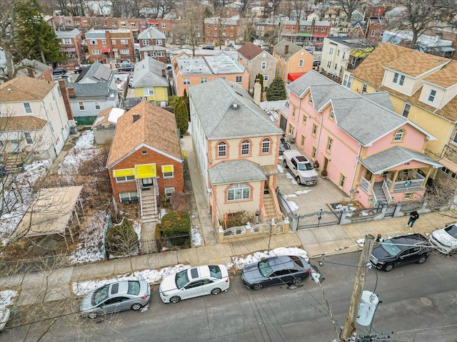 aerial view featuring a residential view