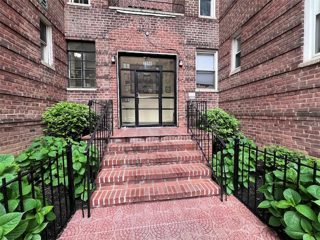 2090 Barnes Ave Unit 2H, Bronx, NY 10462 - property entrance featuring brick siding