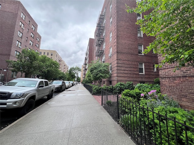 2090 Barnes Ave Unit 2H, Bronx, NY 10462 - view of concrete alley with street lighting