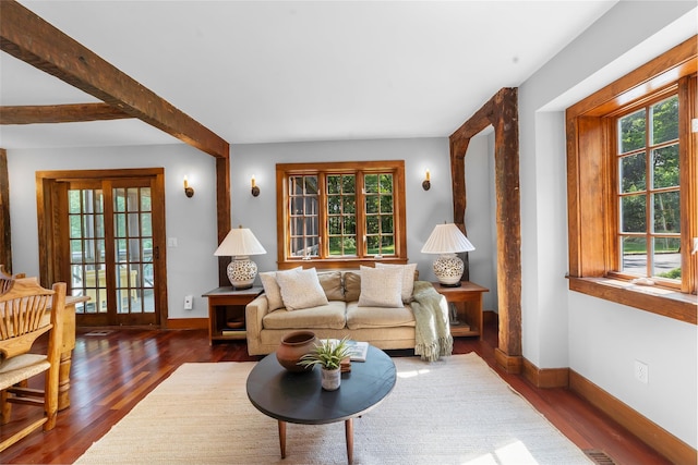 5 Shingle House Rd, Millwood, NY 10546 - living area with dark wood-style floors and baseboards