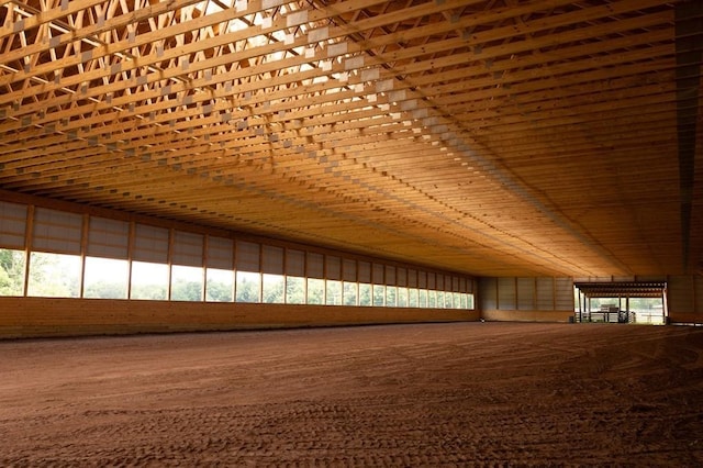 view of horse barn