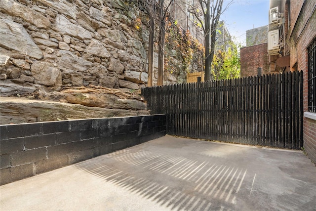 view of patio / terrace with fence