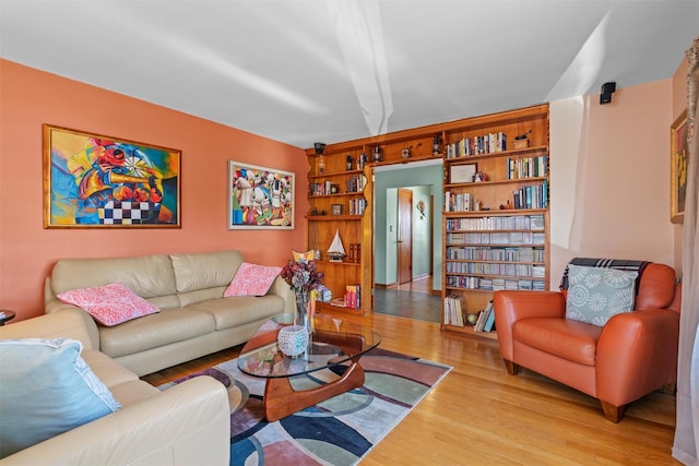 living room featuring wood finished floors