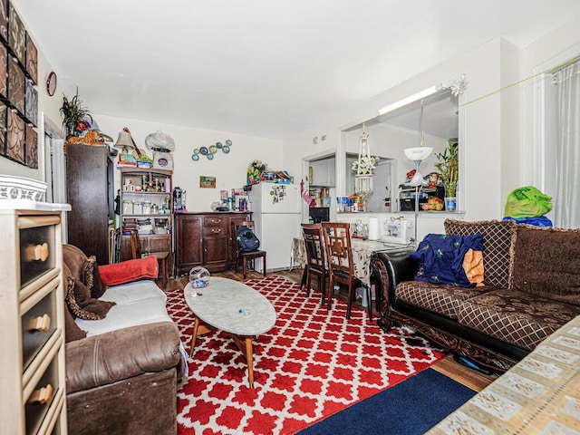 living room featuring wood finished floors