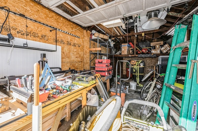 storage area featuring a garage