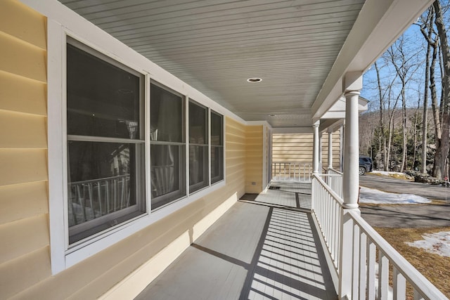 balcony with a porch