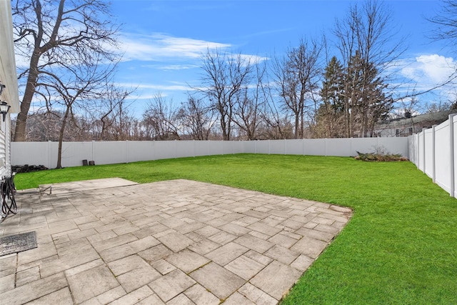 view of patio / terrace featuring a fenced backyard