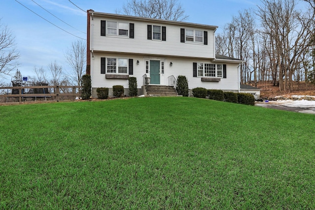 27 Knoell Rd, Goshen, NY 10924 - colonial inspired home with fence and a front yard