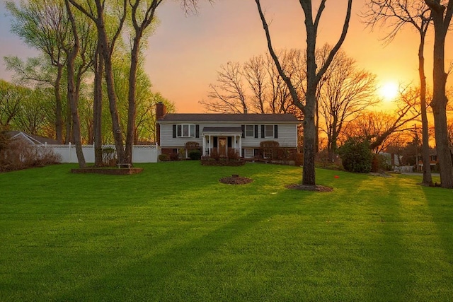23 Franko Ln, Setauket, NY 11733 - view of front of home with a chimney