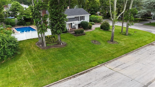 23 Franko Ln, Setauket, NY 11733 - view of front facade featuring a shingled roof and a chimney