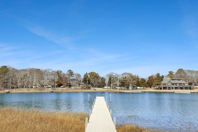 16 Duckwood Ln, Hampton Bays, NY 11946 - view of dock with a water view
